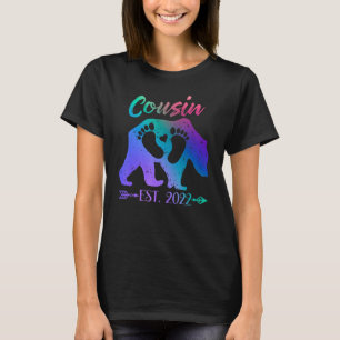 T-shirt Nouveau Faire-part Baby shower Cousin Bear Est 202