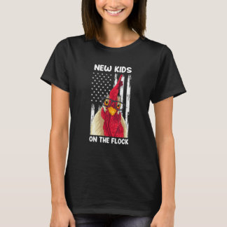 T-shirt Nouveau Gamin Dans La Ferme De Poulets Usa Enfants