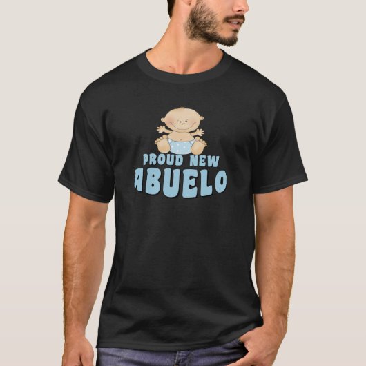 T-shirt NOUVEAU garçon FIER d'ABUELO (Devant)