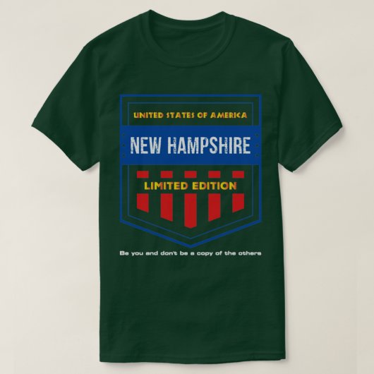 T-shirt nouveau hampshire19 (Design devant)