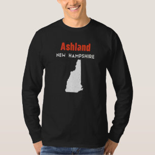 T-shirt Nouveau Hampshire Usa État Amérique Voyage Ashland