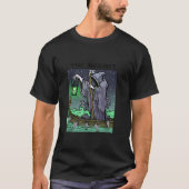 T-shirt Nouveau Hermit Tarot Card Grim Reaper Design gothi (Devant)
