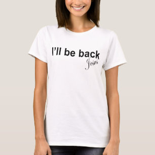 T-SHIRT NOUVEAU HOMME_S IMPRIMÉ JE REVIENDRAI JÉSUS CHRIST