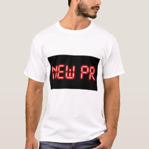 T-shirt Nouveau jalonnement de PR en cours en néon rouge n