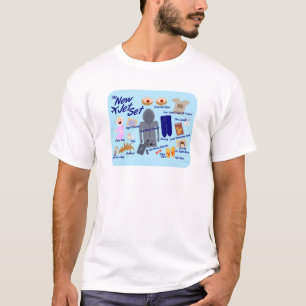 T-shirt Nouveau Jet Set Funny Air Travel Cartoon