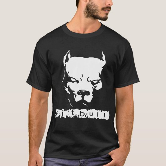 T-shirt Nouveau le collier de chien cloué de Pitbull par (Devant)