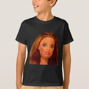T-shirt Nouveau mème de visage de poupée en détresse drôle