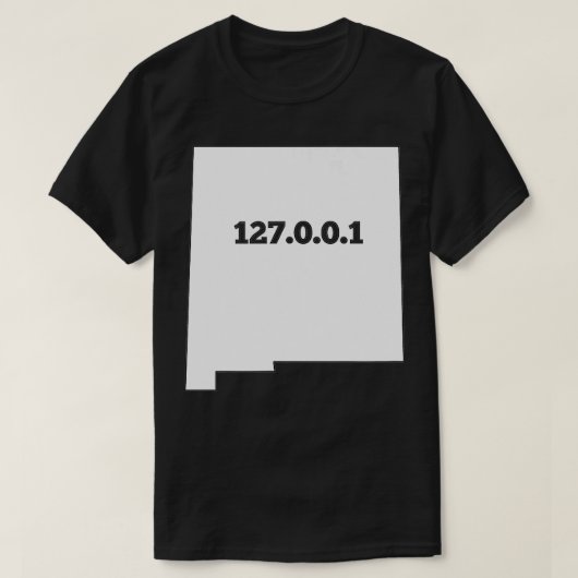 T-shirt Nouveau-Mexique 127001 Home Ordinateur Adresse IP (Design devant)