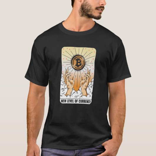 T-shirt Nouveau niveau de monnaie Bitcoin évolution Crypto (Devant)