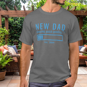T-shirt Nouveau Papa Patch de Sommeil En Attente Drôle Ble