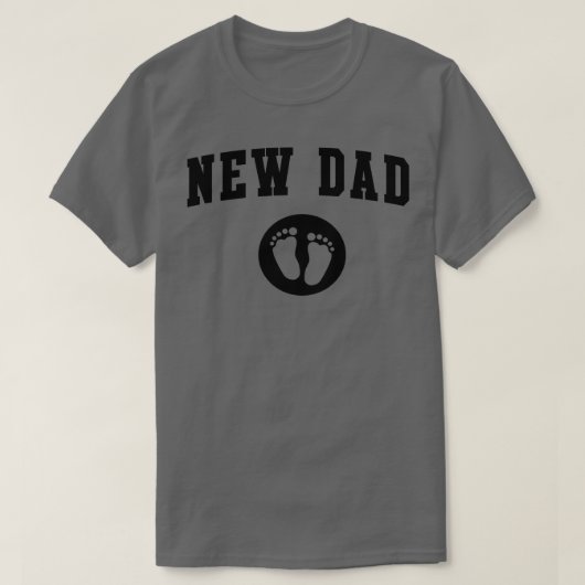 T-shirt Nouveau papa pattes bébé (Design devant)