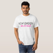 T-shirt Nouveau papa son une fille (Devant entier)