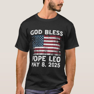 T-shirt Nouveau Pape Léon Dieu Béni Pape Léon Pape América