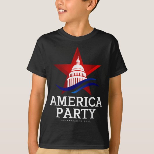 T-shirt Nouveau Parti politique Amérique Parti 25 Hommes F (Devant)