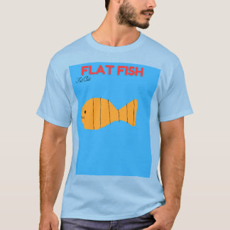 T-shirt (Nouveau)Poisson plat design grat chat nouveau ami