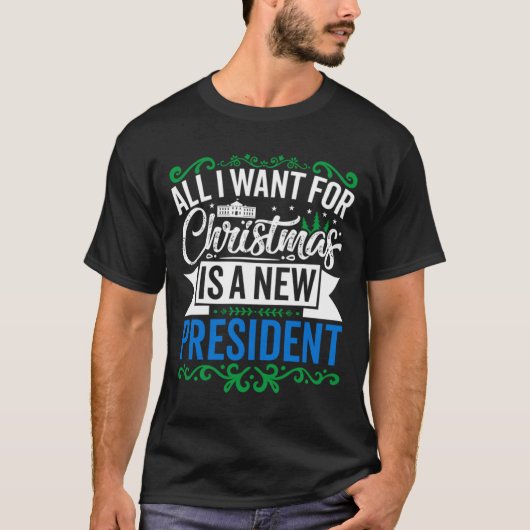 T-shirt Nouveau président bleu (Devant)