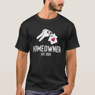 T-shirt Nouveau propriétaire Homeowner EST 2023 Premier ac