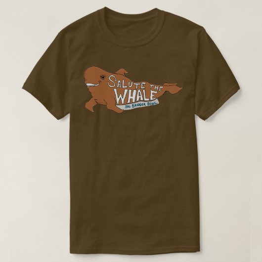 T-shirt NOUVEAU salut à la baleine (Design devant)