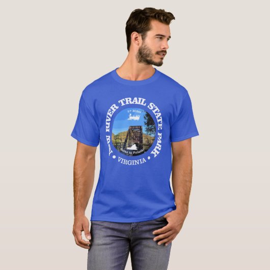 T-shirt Nouveau sentier fluvial SP (cyclisme c) (Devant entier)