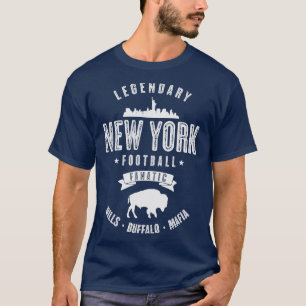 T-shirt Nouveau texte blanc vintage fanatique de York