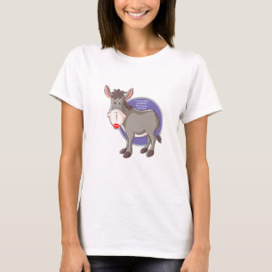 T-shirt Nouveauté amusante KISS MY DONKEY mode femme