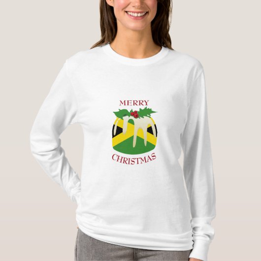 T-shirt Nouveauté | JAMAICA FLAG | Pudding de Noël (Devant)