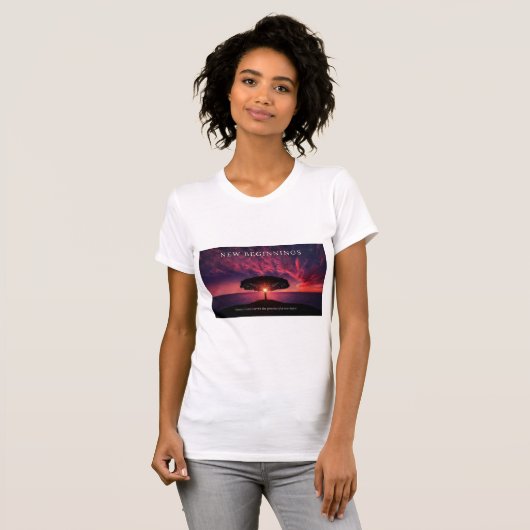 T-shirt nouveaux débuts (Devant entier)