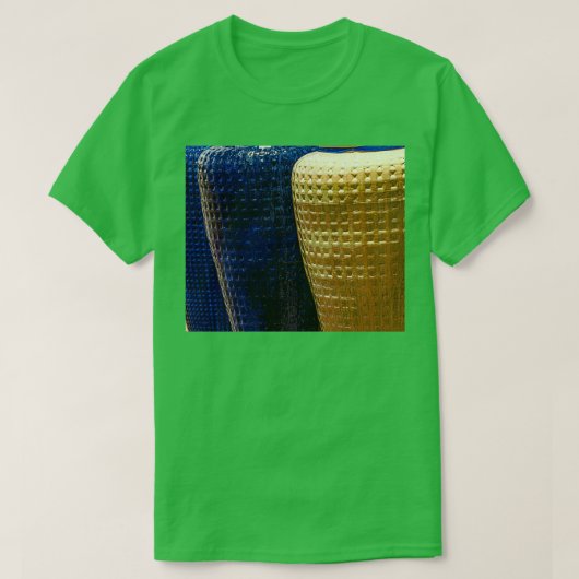 T-shirt Nouveaux poteries mexicaines en bleu et bronze (Design devant)