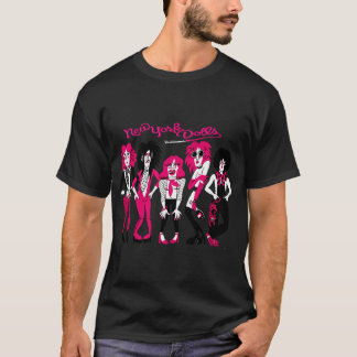 T-shirt Nouveaux Poupées de New York Dessin Animé Glam Pun