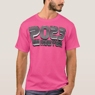 T-shirt Nouvel An 2023 Silver Text