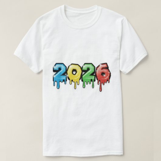 T-shirt nouvel an 2026 (Design devant)