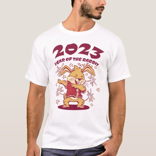 T-shirt Nouvel An chinois 2023 - Année du lapin (Devant)