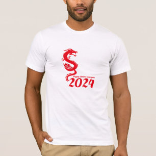 T-shirt Nouvel An chinois 2024 : Bonne année du dragon