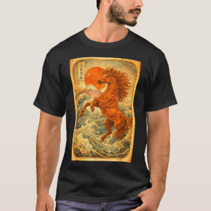 T-shirt Nouvel An chinois 2026 de l'année du cheval Nouvel