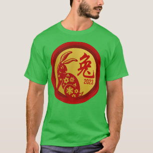 T-shirt Nouvel An chinois du lapin 2023 Joyeux Chinois