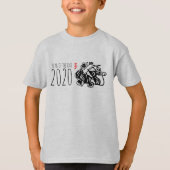 T-shirt Nouvel An chinois Papier coupé en métal Fruit Rat  (Devant)