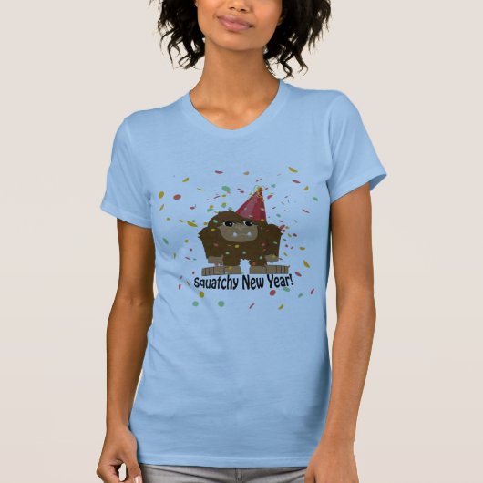 T-shirt Nouvel an de squatchy (Devant)