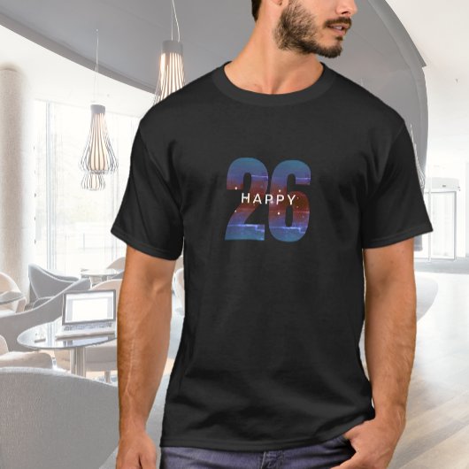 T-shirt Nouvel an heureux en noir