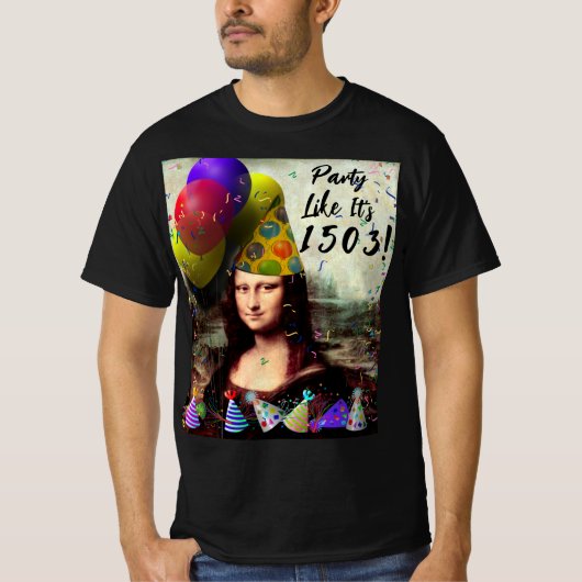 T-shirt Nouvel An Mona Lisa (Devant)