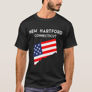 T-shirt Nouvel Hartford Connecticut États-Unis État Amériq