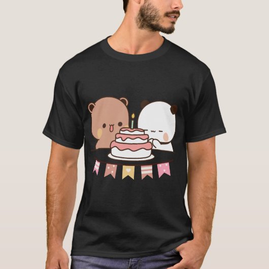 T-shirt nouvel ours et panda bubu dudu (Devant)