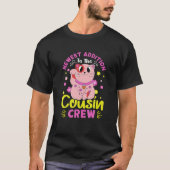 T-shirt Nouvelle Ajout Du Chat D'Équipage Du Cousin (Devant)