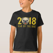 T-shirt Nouvelle année chinoise 2018 ans du carlin de (Devant)