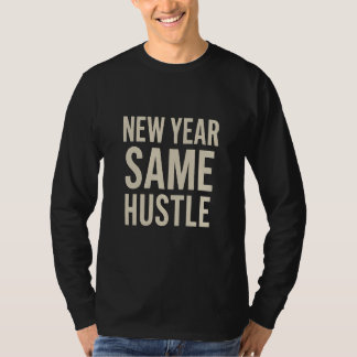T-shirt Nouvelle Année Même Mentalité Motivante Manches Lo