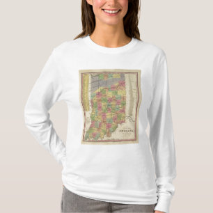 T-shirt Nouvelle carte de l'Indiana