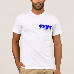 T-shirt Nouvelle chemise Bleu-en lettres de devoir-style