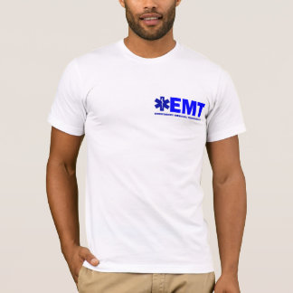 T-shirt Nouvelle chemise Bleu-en lettres de devoir-style
