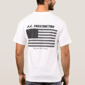 T-shirt Nouvelle construction de p.k. (Dos)