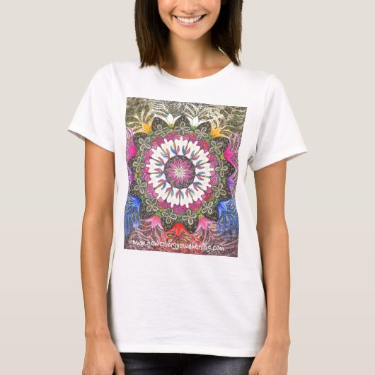 T-shirt Nouvelle déesse Mandala T Shirt Ladies (Devant)