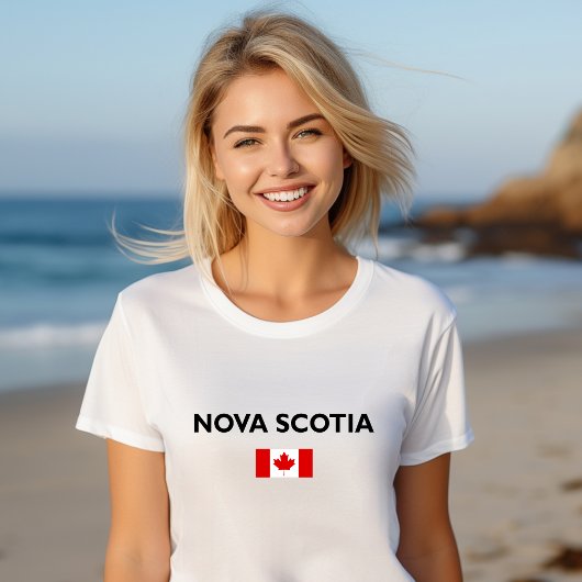 T-shirt Nouvelle-Écosse Canada Drapeau canadien couleur cl